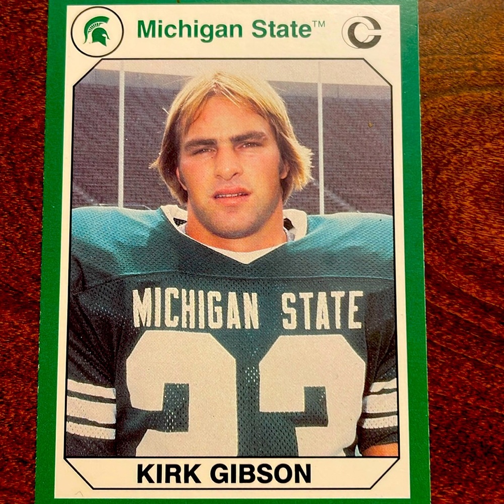Kirk Gibson Spartan career collegiate collection 76 Michigan State vintage